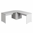 Ver imagem 2 de Mesa L Escritório 190cm X 70cm Pés Painel F5 Office Cor:cinza