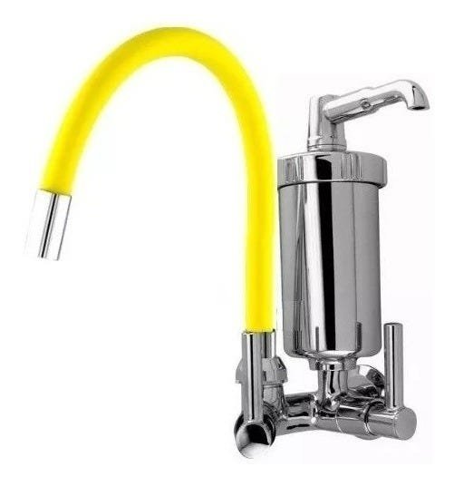 Torneira Gourmet Flexível Filtro Cozinha Parede C70 - 1