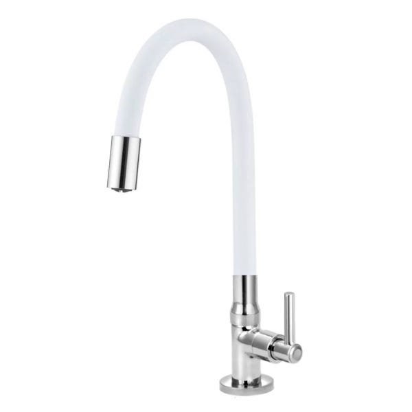 Torneira Para Cozinha Gourmet Colorida Branca Mesa 3376 - 1