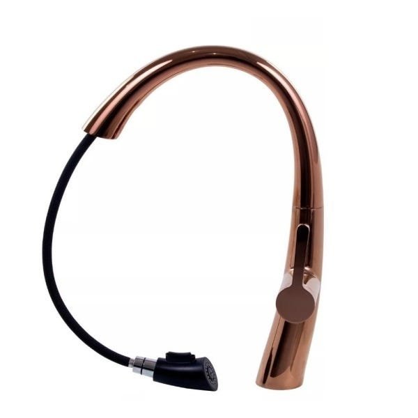 Torneira Gourmet Cozinha Moncomando Extensível Rose Gold - 2