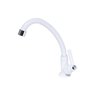 Torneira Cozinha Abs Branca Bica Móvel De Bancada - 3