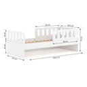 Ver imagem 3 de Cama Solteiro Mdf Bp com 02 Grades e Cabeceira Megamobilia