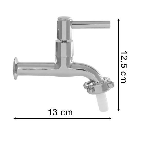 Torneira para Jardim Tanque Luxo 1/4 De Volta cerâmico - 2