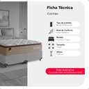 Ver imagem 2 de Colchão Casal Comfort Class Pillow Top 28x138x188cm - Bege - e-Shop Casa