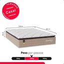 Ver imagem 3 de Colchão Casal Comfort Class Pillow Top 28x138x188cm - Bege - e-Shop Casa