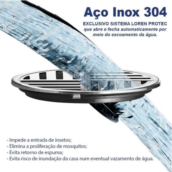 Tampa De Ralo Inox 10cm Redondo Automatico Lorenzetti - 2