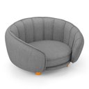 Ver imagem 1 de Mini Cama Poltrona Pet Lary Baby para Cachorro Linho Cinza - Desk Design