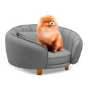 Ver imagem 6 de Mini Cama Poltrona Pet Lary Baby para Cachorro Linho Cinza - Desk Design