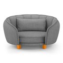 Ver imagem 5 de Mini Cama Poltrona Pet Lary Baby para Cachorro Linho Cinza - Desk Design