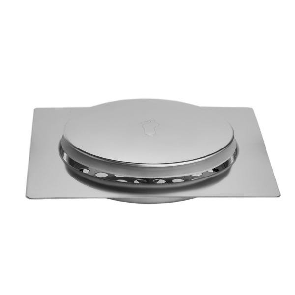 Kit 3 Ralos Inteligente Click Para Banheiro 10x10 Cm Inox - 3