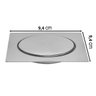 Kit 3 Ralos Inteligente Click Para Banheiro 10x10 Cm Inox - 5