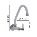Ver imagem 2 de Torneira Cozinha 1167 Parede Bica Alta C34 Colorida 1/4volta
