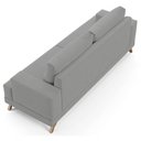 Ver imagem 6 de Sofá 180cm 3 Lugares Pés Curvos Santi Suede D05 Cinza - Mpozenato