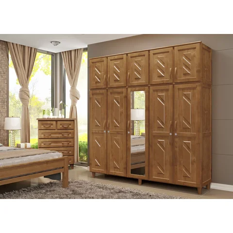 Guarda-Roupa Casal com Espelho 10 Portas Grécia 