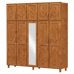 Guarda-Roupa Casal com Espelho 10 Portas Grécia  - 2
