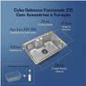 CUBA DEBACCO FUNZIONALE 231 COM ACESSÓRIOS E FURAÇÃO - 2