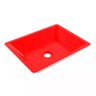 Cuba / Pia De Apoio Retangular Rt45 Messina Vermelha - 1