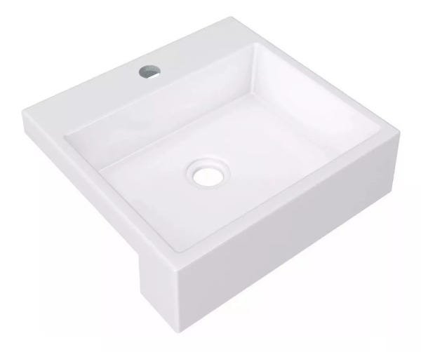 Cuba Pia De Apoio P/banheiro Semi-encaixe Xq395 Quadrada - 1