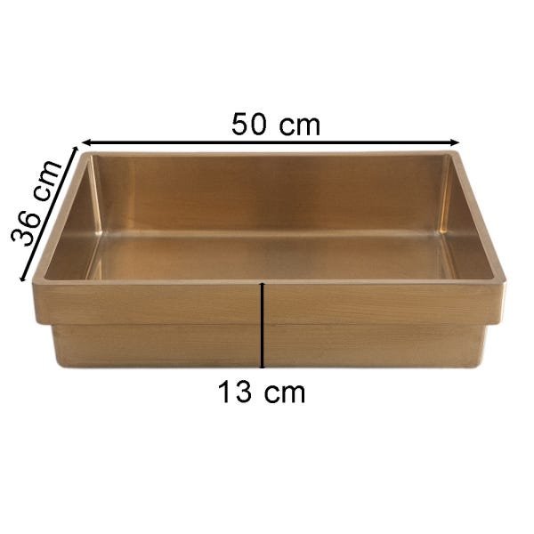 Cuba Aço Inox 304 Para Banheiro 50 Cm X 36 Cm - 4