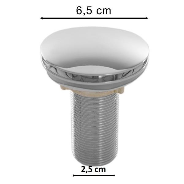 2 Válvulas Ralo Click Up Luxo Inteligente Inox Para Cuba Pia - 4