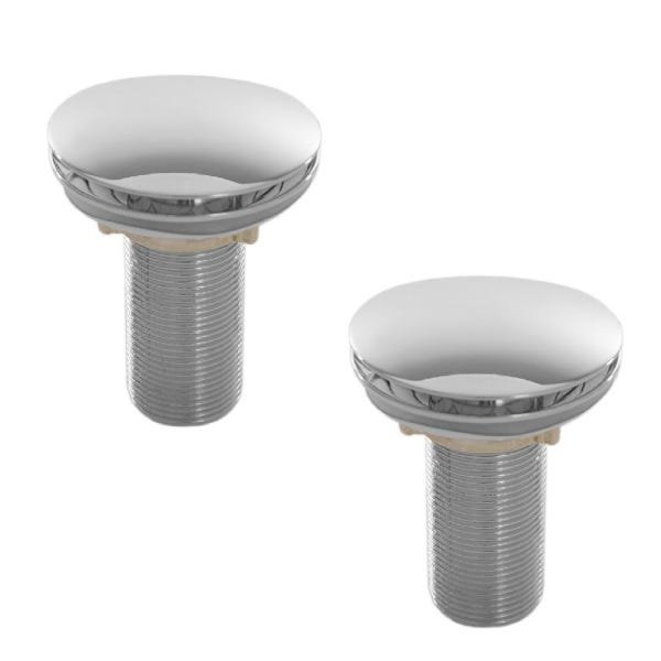 2 Válvulas Ralo Click Up Luxo Inteligente Inox Para Cuba Pia - 1