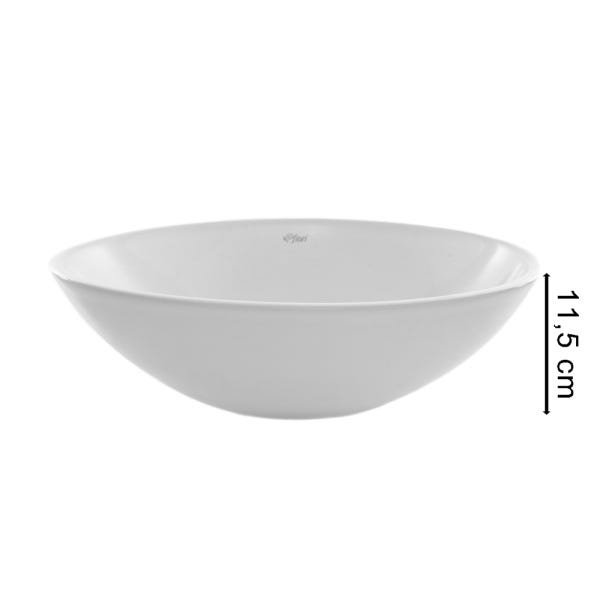Cuba De Apoio Oval Branca 400x360 Jasmin Louça Fiori - 4