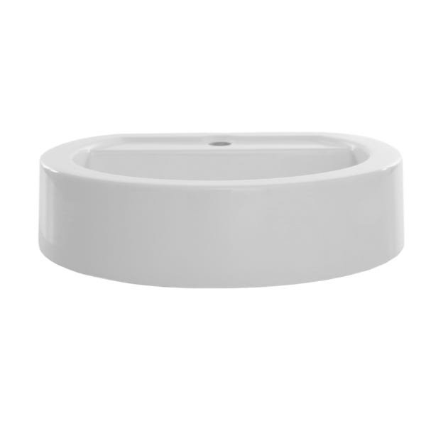 Cuba De Apoio Para Banheiro Oval Ov43w Oval Onix - 2