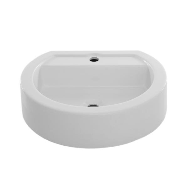 Cuba De Apoio Para Banheiro Oval Ov43w Oval Onix - 1