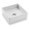 Cuba De Apoio Quadrada Branca 300x300 Louça - 1