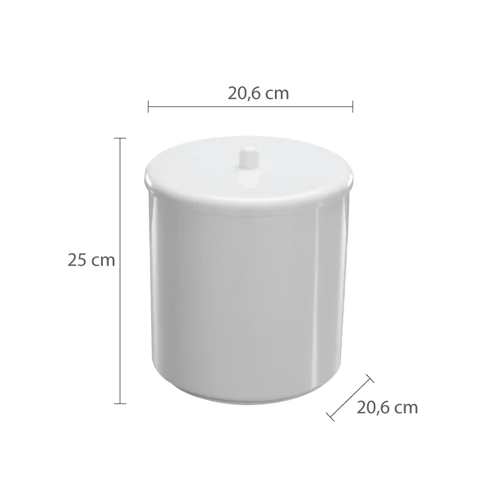 Lixeira Multiuso com Tampa 6 Litros 20x25cm Ct3 Astra - 2