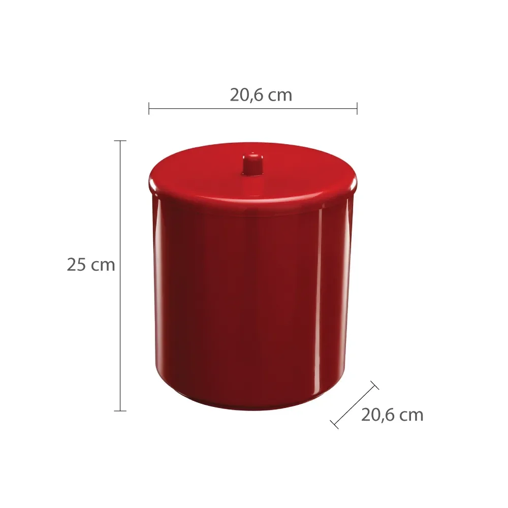 Lixeira Multiuso com Tampa 6 Litros 20cmx25cm CT3 Astra - 2