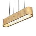 Ver imagem 1 de Luminária Centauro Modelo Ripado Mdf Cru 5mts de Cabo