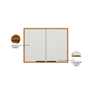 Ver imagem 2 de Armário Aéreo 2 Portas 80cm Ravena Freijo Uv Off Acetinado - Ssx Multicoisas