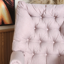 Ver imagem 4 de Poltrona de Amamentação Lila Baby Balanço e Puff Veludo Rosê - Larbelle