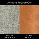 Ver imagem 4 de Poltrona Decorativa Maya Base Giratoria Boucle e Courino Tce 1018 Tcs 727 Moll