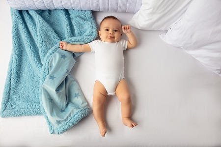 Manta de Bebê Dupla Face Estrelinhas Azul - Buba - 5