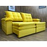 Sofá Retrátil Reclinável 2,30 M Amarelo 331 Sevilha - 2