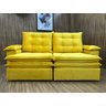 Sofá Retrátil Reclinável 2,30 M Amarelo 331 Sevilha - 4