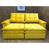 Sofá Retrátil Reclinável 2,30 M Amarelo 331 Sevilha - 3
