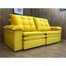 Sofá Retrátil Reclinável 2,30 M Amarelo 331 Sevilha - 7