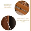 Ver mais imagens de Cozinha Modulada 8 Peças 1 Cristaleira 3 Balcões 3 Armários Aéreo 1 Torre Celeste Cinamomo/Offwhite