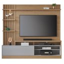 Ver imagem 1 de Estante Home Maceio 2,00m para Tv com Led Freijo/cinza Fosco - Colibri