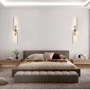 Ver imagem 2 de Arandela Moderna Preta 60cm Led 8w 3000k Bivolt 14587-pl