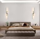Ver imagem 2 de Arandela Moderna Preta 60cm Led 8w 3000k Bivolt 14587-pl