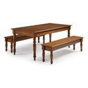 Ver imagem 1 de Conjunto de Mesa com 2 Bancos M5917 Imbuia Verniz