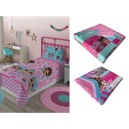 Jogo de Cama Infantil Lepper LOL Solteiro 2 Peças Microfibra Rosa - 6