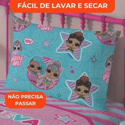Jogo de Cama Infantil Lepper Lol Solteiro 2 Peças Microfibra Rosa - 6