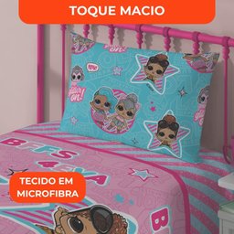 Jogo de Cama Infantil Lepper Lol Solteiro 2 Peças Microfibra Rosa - 4