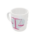 Ver imagem 1 de CANECA DE CERÂMICA LIBRA EM ROSA - COLEÇÃO HORÓSCOPO - 325ML