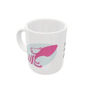 CANECA DE CERÂMICA AQUÁRIO EM ROSA - COLEÇÃO HORÓSCOPO - 325ML